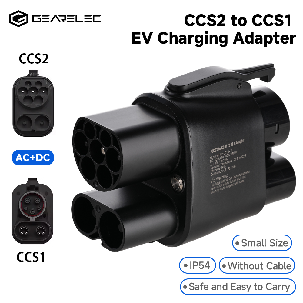 Ccs2 To Ccs1 Fast Charge Adapter 250Kw - GEARELEC CCS2 naar CCS1 Adapter DC