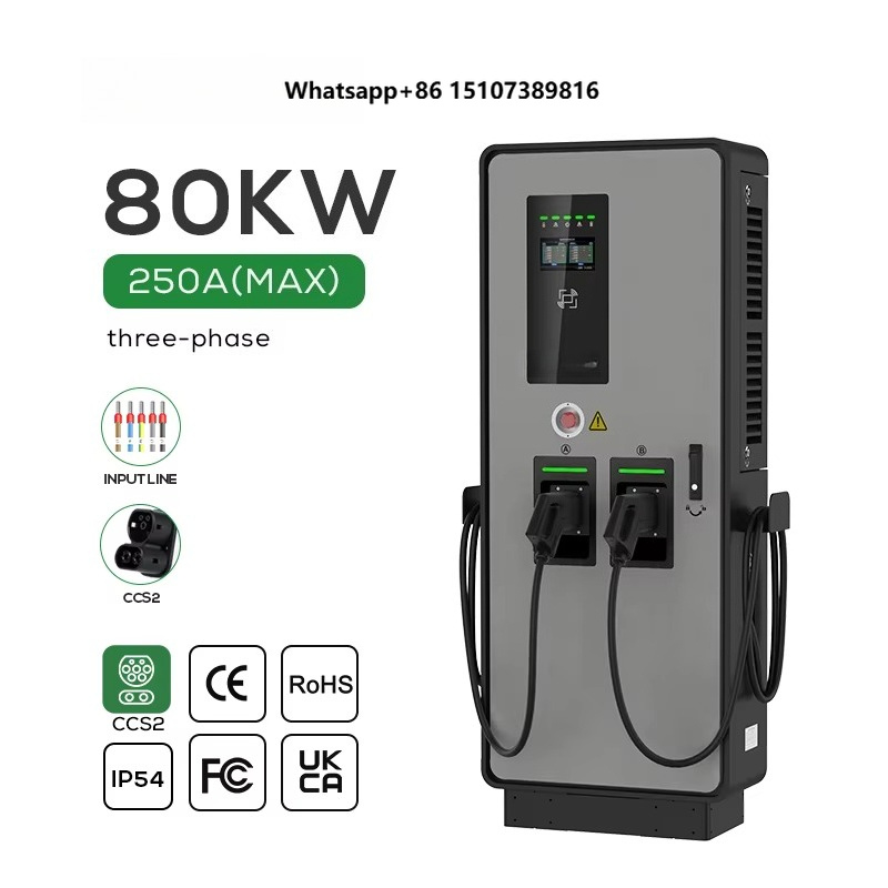 Ev Charging Pile - Dubbele DC EV-lader 40kW 80kW CCS2