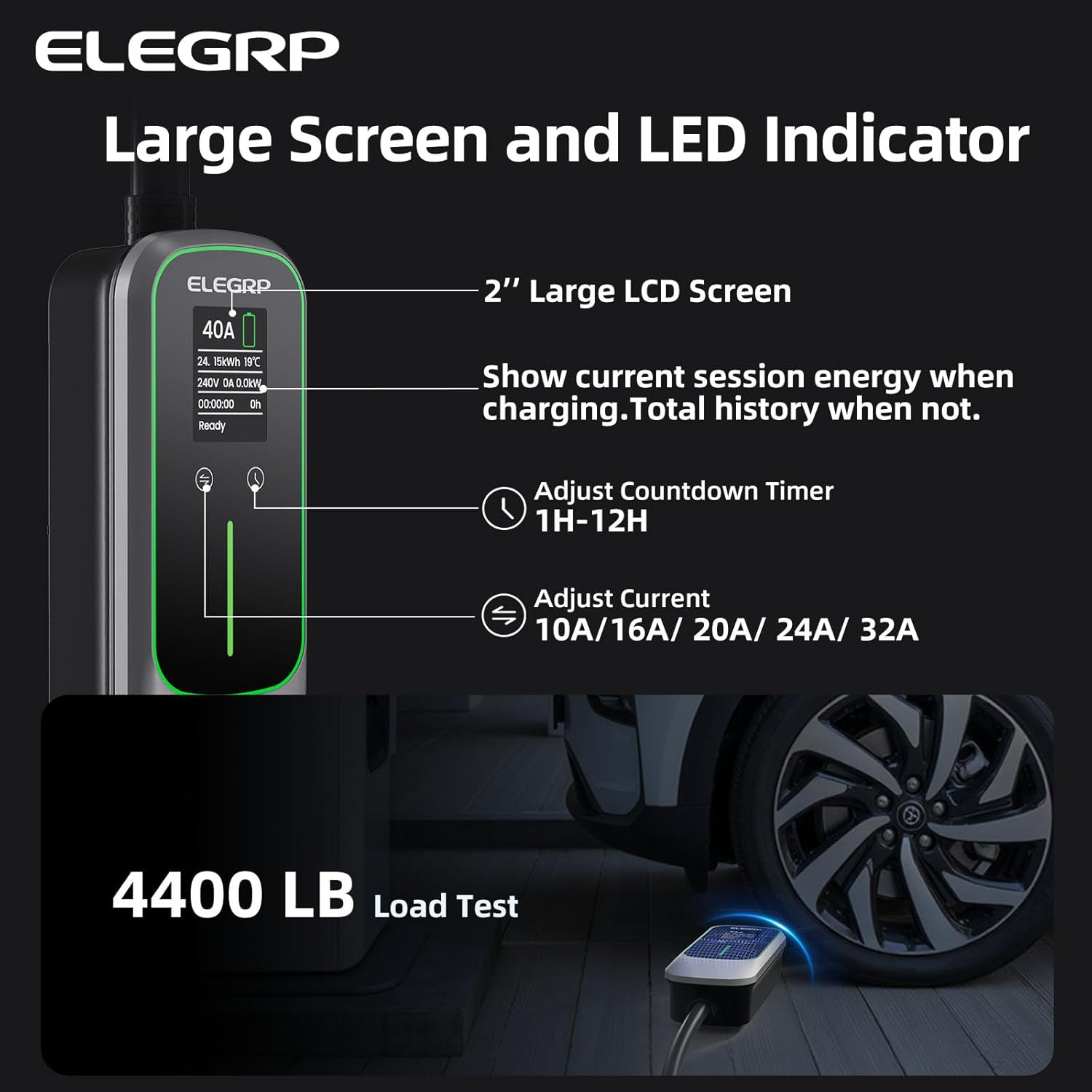 ELEGRP 32 Amp draagbare elektr - Portable Ev Charger recensie en prijs