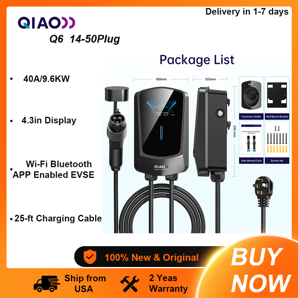 QIAO niveau 2 oplader voor ele - Portable Ev Charger recensie en prijs
